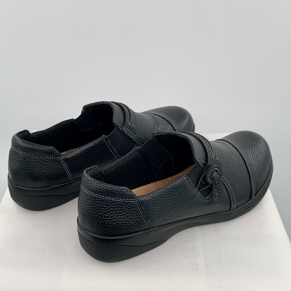 NWT Clark’s Collection Women’s Black Cheyn Madi Slip On Flats Shoes - Picture 8 of 13